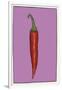 Chilli pepper purple-Sarah Thompson-Engels-Framed Giclee Print