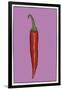 Chilli pepper purple-Sarah Thompson-Engels-Framed Giclee Print