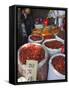 Chilli Peppers and Spices on Sale in Wuhan, Hubei Province, China-Andrew Mcconnell-Framed Stretched Canvas