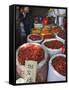 Chilli Peppers and Spices on Sale in Wuhan, Hubei Province, China-Andrew Mcconnell-Framed Stretched Canvas