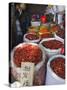 Chilli Peppers and Spices on Sale in Wuhan, Hubei Province, China-Andrew Mcconnell-Stretched Canvas