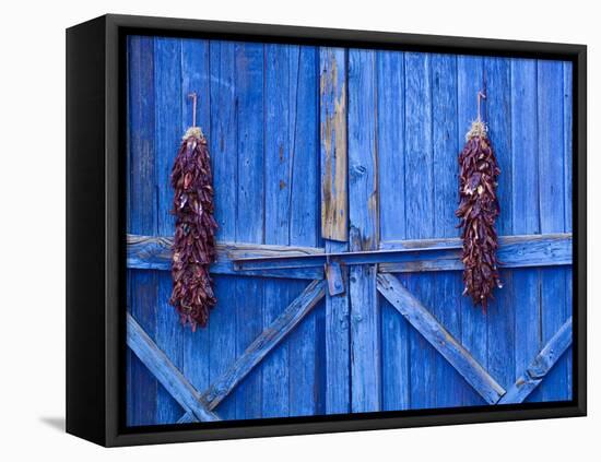 Chilli Ristra Hanging in Old Town Albuquerque, New Mexico-Michael DeFreitas-Framed Stretched Canvas