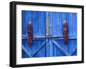 Chilli Ristra Hanging in Old Town Albuquerque, New Mexico-Michael DeFreitas-Framed Premium Photographic Print