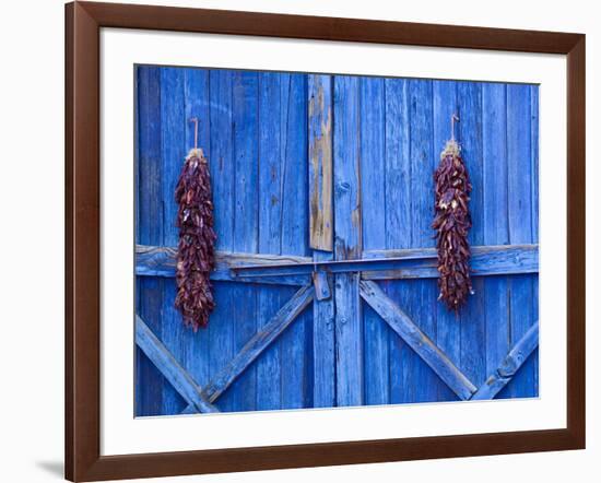 Chilli Ristra Hanging in Old Town Albuquerque, New Mexico-Michael DeFreitas-Framed Photographic Print