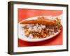 Chilli Salt with Dried Chilli on Spoon (Close-Up)-Eising Studio - Food Photo and Video-Framed Photographic Print