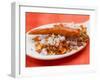 Chilli Salt with Dried Chilli on Spoon (Close-Up)-Eising Studio - Food Photo and Video-Framed Photographic Print