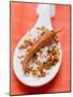 Chilli Salt with Dried Chilli on Spoon-Eising Studio - Food Photo and Video-Mounted Photographic Print