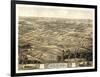 Chillicothe, Missouri - Panoramic Map-Lantern Press-Framed Art Print