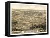 Chillicothe, Missouri - Panoramic Map-Lantern Press-Framed Stretched Canvas