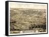 Chillicothe, Missouri - Panoramic Map-Lantern Press-Framed Stretched Canvas