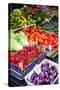 Chillies and Tomatoes for Sale at Capo Market-Matthew Williams-Ellis-Stretched Canvas