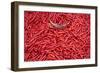 Chillies at Sunday Market at Bac Ha, Vietnam, Indochina, Southeast Asia, Asia-Bruno Morandi-Framed Photographic Print