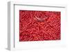 Chillies at Sunday Market at Bac Ha, Vietnam, Indochina, Southeast Asia, Asia-Bruno Morandi-Framed Photographic Print