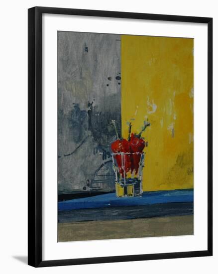 Chillies in a Glass-Charlie Millar-Framed Giclee Print