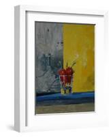 Chillies in a Glass-Charlie Millar-Framed Giclee Print