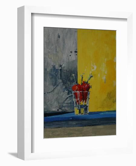 Chillies in a Glass-Charlie Millar-Framed Giclee Print