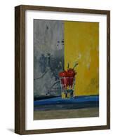 Chillies in a Glass-Charlie Millar-Framed Giclee Print