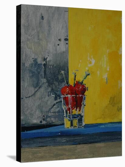 Chillies in a Glass-Charlie Millar-Stretched Canvas