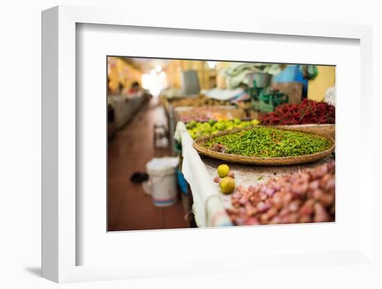 Chillies in Market in Pulua Weh, Sumatra, Indonesia, Southeast Asia-John Alexander-Framed Photographic Print