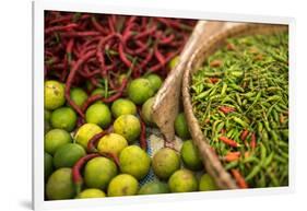 Chillies in Market in Pulua Weh, Sumatra, Indonesia, Southeast Asia-John Alexander-Framed Photographic Print