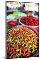 Chillies in Market, Phuket, Thailand, Southeast Asia, Asia-John Alexander-Mounted Photographic Print