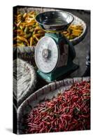 Chillies, Pak Khlong Market, Bangkok, Thailand, Southeast Asia, Asia-Andrew Taylor-Stretched Canvas