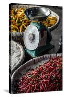 Chillies, Pak Khlong Market, Bangkok, Thailand, Southeast Asia, Asia-Andrew Taylor-Stretched Canvas