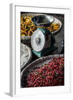 Chillies, Pak Khlong Market, Bangkok, Thailand, Southeast Asia, Asia-Andrew Taylor-Framed Photographic Print