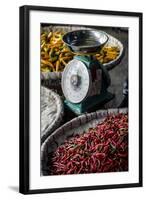 Chillies, Pak Khlong Market, Bangkok, Thailand, Southeast Asia, Asia-Andrew Taylor-Framed Photographic Print