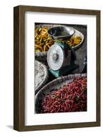 Chillies, Pak Khlong Market, Bangkok, Thailand, Southeast Asia, Asia-Andrew Taylor-Framed Photographic Print