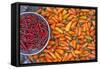 Chillies, Sapa Area, Vietnam, Indochina, Southeast Asia, Asia-Bruno Morandi-Framed Stretched Canvas