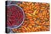 Chillies, Sapa Area, Vietnam, Indochina, Southeast Asia, Asia-Bruno Morandi-Stretched Canvas