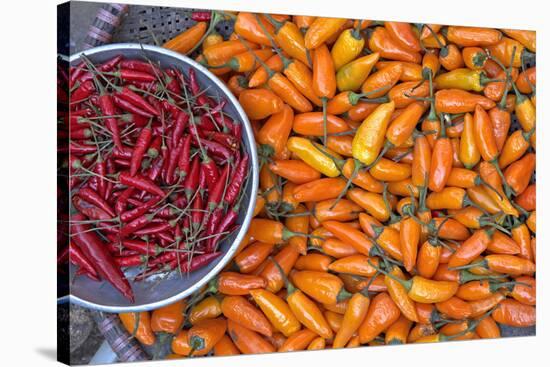 Chillies, Sapa Area, Vietnam, Indochina, Southeast Asia, Asia-Bruno Morandi-Stretched Canvas