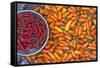 Chillies, Sapa Area, Vietnam, Indochina, Southeast Asia, Asia-Bruno Morandi-Framed Stretched Canvas