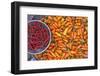 Chillies, Sapa Area, Vietnam, Indochina, Southeast Asia, Asia-Bruno Morandi-Framed Photographic Print