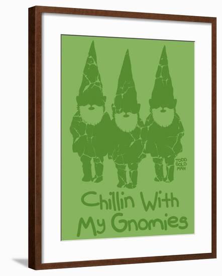 Chillin With My Gnomies-Todd Goldman-Framed Giclee Print