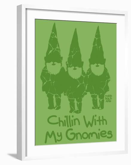 Chillin With My Gnomies-Todd Goldman-Framed Giclee Print