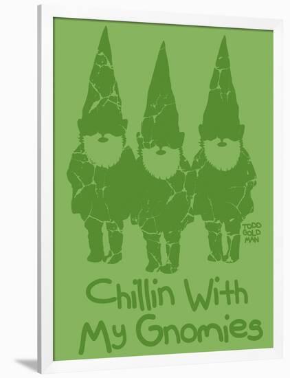 Chillin With My Gnomies-Todd Goldman-Framed Giclee Print