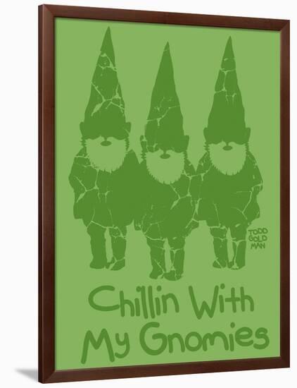 Chillin With My Gnomies-Todd Goldman-Framed Giclee Print