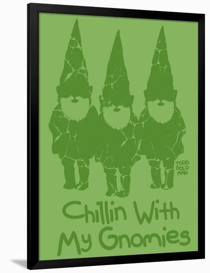 Chillin With My Gnomies-Todd Goldman-Framed Giclee Print