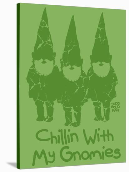 Chillin With My Gnomies-Todd Goldman-Stretched Canvas