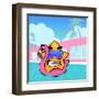 Chillin-Andrea Buenfil-Framed Art Print