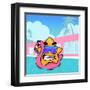 Chillin-Andrea Buenfil-Framed Art Print