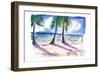 Chilling in the Caribbean with Hammocks at the Beach-M. Bleichner-Framed Premium Giclee Print