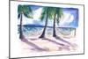 Chilling in the Caribbean with Hammocks at the Beach-M. Bleichner-Mounted Art Print