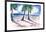 Chilling in the Caribbean with Hammocks at the Beach-M. Bleichner-Framed Art Print