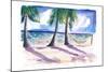 Chilling in the Caribbean with Hammocks at the Beach-M. Bleichner-Mounted Art Print