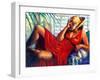 Chilling-Monica Stewart-Framed Art Print