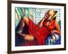 Chilling-Monica Stewart-Framed Art Print