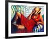 Chilling-Monica Stewart-Framed Art Print